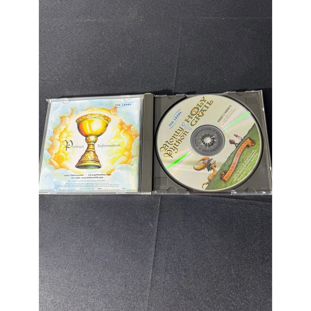 7th Level Monty Python Quest Holy Grail PC Game 1996 CD-ROM Excellent Windows 95
